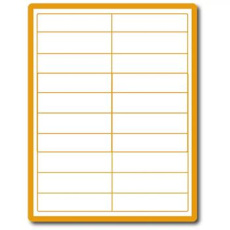 etikety samolepiace 100x28 univerzálne biele, 20 etikiet na hárku A4 (100 listov A4/bal.)