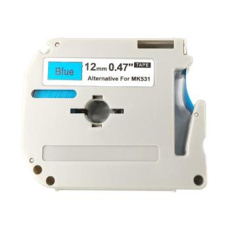 alt. páska kompatibil pre BROTHER MK-531 - čierne písmo, modrá páska Tape (12mm)