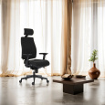Powerton Kancelárske ergonomické kreslo Jana, Čierne