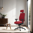 Powerton Kancelárske ergonomické kreslo Jana, Červené