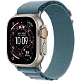 Apple Watch Ultra 3 GPS + Cellular 49mm Natural Titanium Case with Light Blue Alpine Loop - Medium
