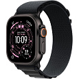 Apple Watch Ultra 3 GPS + Cellular 49mm Black Titanium Case with Black Alpine Loop - Small