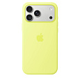 Apple iPhone 17 Pro Max Silicone Case with MagSafe – Neon Yellow