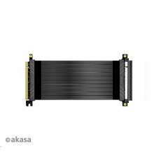 BAZAR AKASA kabel RISER BLACK X2 Premium PCIe 3.0 x 16 Riser, 100cm - ROZBALENO