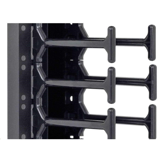 TRITON vertikální vyvazovací panel 32U, dvouřadý, pro rozvaděče šířky 800mm z řady RMA, RZA, RDA, RTA, RYA, černý