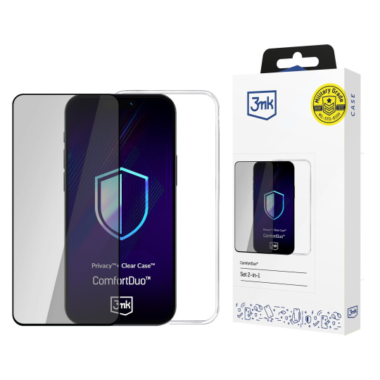 3mk ComfortDuo Privacy Clear pro Samsung Galaxy S24+