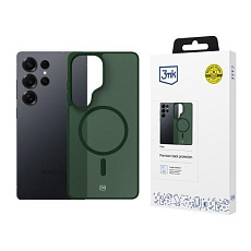 3mk ochranný kryt Smoke MagCase Green pro Samsung Galaxy S25 Ultra