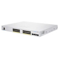 BAZAR - Cisco switch CBS350-24P-4G-EU (24xGbE,4xSFP,24xPoE+,195W,fanless) - REFRESH - poškozený obal
