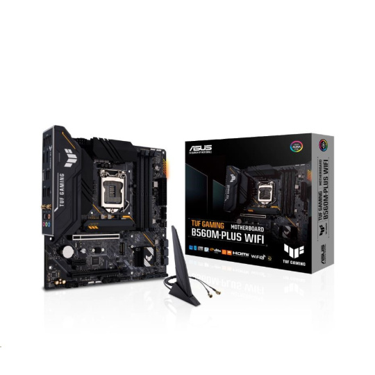 BAZAR - ASUS MB Sc LGA1200 TUF GAMING B560M-PLUS WIFI, Intel B560, 4xDDR4, 1xDP, 1xHDMI, WI-FI, mATX, Bez příslušenství