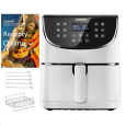 BAZAR Cosori CP158-AF PREMIUM – 5.5L horkovzdušná fritéza + 5x špíz a gril. rošt, white