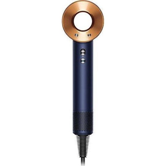 Dyson Supersonic HD07 T3/T4 fén, 1600 W, 3 rychlosti, 4 teploty, koncentrátor, pruská modrá/měděná