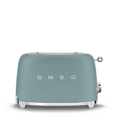 Smeg TSF01EGMEU toustovač / topinkovač, 2 toasty, 6 úrovní opékání, zásuvka na drobky, styl. 50. let, smaragdově zelená Smeg TSF01EGMEU toustovač / topinkovač, 2 toasty, 6 úrovní opékání, zásuvka na drobky, styl. 50. let, smaragdově zelená