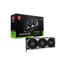 BAZAR - MSI VGA NVIDIA GeForce RTX 4070 Ti VENTUS 3X E1 12G OC, RTX 4070 Ti, 12GB GDDR6X, 3xDP, 1xHDMI - Po opravě (Bez