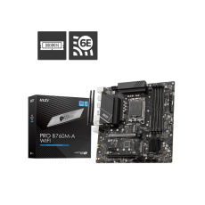 BAZAR - MSI MB Sc LGA1700 PRO B760M-A WIFI, Intel B760, 4xDDR5, 2xDP, 2xHDMI, WI-FI, mATX - Po opravě (Bez příšlušenství