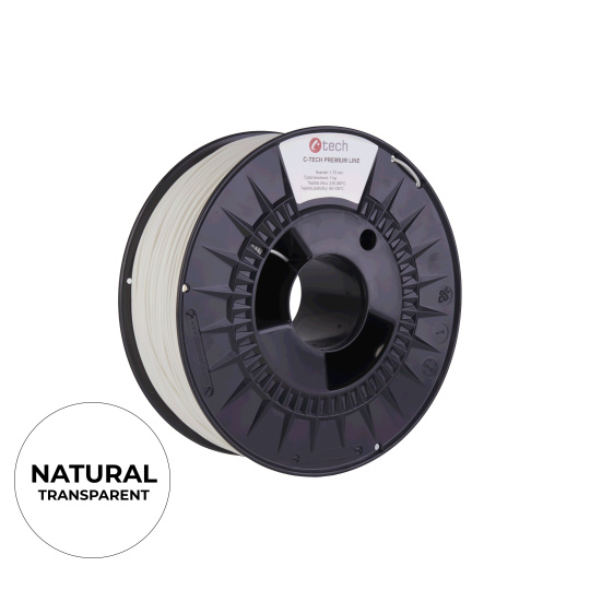 C-TECH Filament  PREMIUM LINE TPU 90A flexibilní natural 175mm