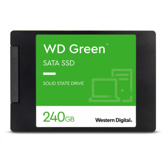 BAZAR VADNE - WD GREEN SSD 3D NAND WDS240G3G0A 240GB SATA/600, (R:500, W:400MB/s), 2.5" BAZAR VADNE - WD GREEN SSD 3D NAND WDS240G3G0A 240GB SATA/600, (R:500, W:400MB/s), 2.5"