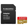 SanDisk MicroSDHC karta 128GB Extreme PLUS (R250/W120MB/s, UHS-I V30, Rescue Pro Deluxe) + adaptér