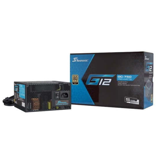 BAZAR - SEASONIC zdroj 750W G12-GC, 80+ Gold, 120mm, poškozený obal