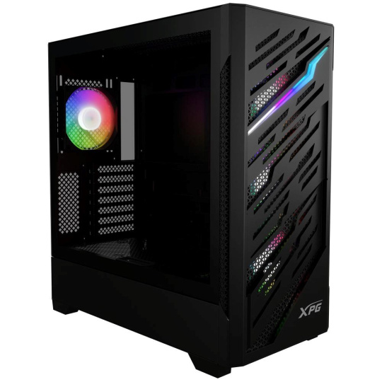 BAZAR - ADATA XPG case STARKER AIR BTF Mid-Tower, bez zdroje, 4x 120mm ARGB, Černá - Poškozený obal (Komplet)