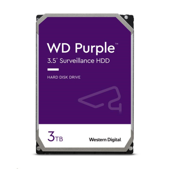 WD PURPLE WD34PURZ 3TB, SATA III 3.5", 128MB, 180MB/s, Low Noise, CMR WD PURPLE WD34PURZ 3TB, SATA III 3.5", 128MB, 180MB/s, Low Noise, CMR