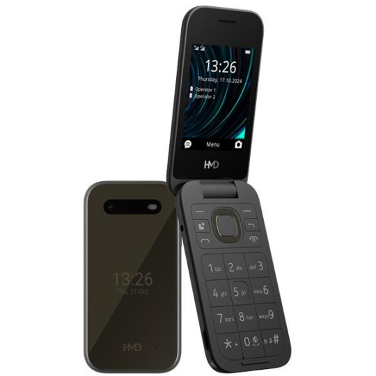 BAZAR - HMD Nokia 2660 Flip Dual SIM, 4G, černá (2025), (CZ, SK, HU) - Rozbaleno (Komplet)