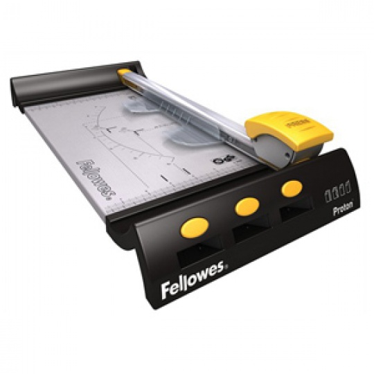 Rotačná rezačka Fellowes Proton A4, dĺžka rezu 320 mm, kapacita 8 listov 80g papiera Rotačná rezačka Fellowes Proton A4, dĺžka rezu 320 mm, kapacita 8 listov 80g papiera