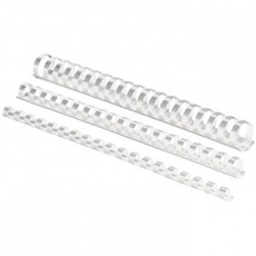 Plastové hrebene 19mm 53474 biele, balenie 100 ks, na 121-150 listov Plastové hrebene 19mm 53474 biele, balenie 100 ks, na 121-150 listov