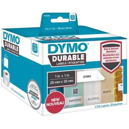 rolka DYMO 2112286 Polypropylene Multifunctional Labels 25x25mm (2ks)