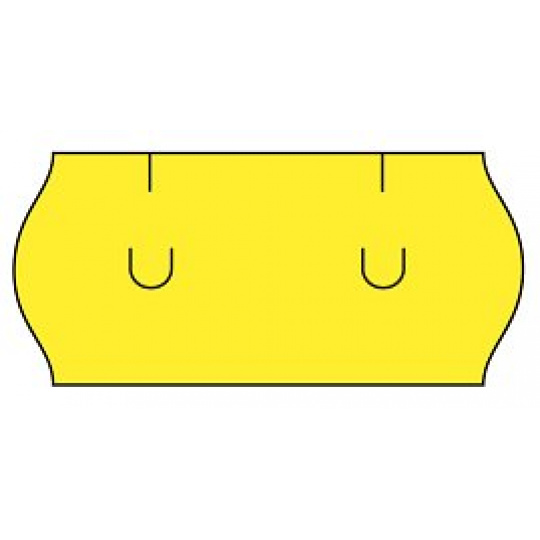 cenovkové etikety 26x12 UNI - žlté (pre etiketovacie kliešte) 1.500 ks/rol. cenovkové etikety 26x12 UNI - žlté (pre etiketovacie kliešte) 1.500 ks/rol.