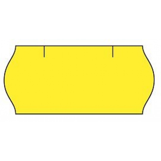 cenovkové etikety 22x12 CONTACT METO 6 - žlté (pre etiketovacie kliešte) 1.500 ks/rol.
