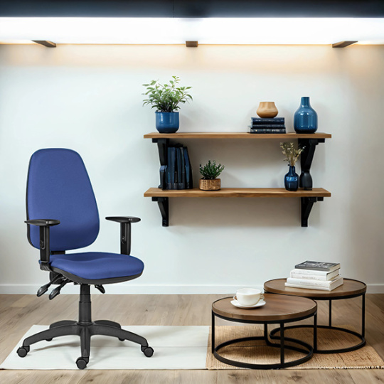 Powerton Kancelárske ergonomické kreslo Anna, Modré