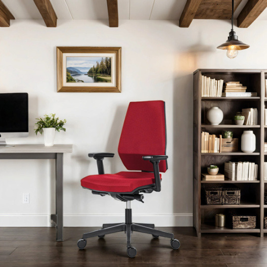 Powerton Kancelárske ergonomické kreslo Sima, Červené