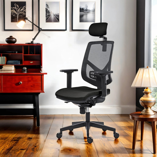 Powerton Kancelárske ergonomické kreslo Tina, Čierne
