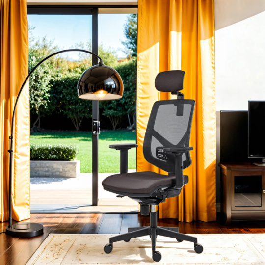 Powerton Kancelárske ergonomické kreslo Tina, Šedé