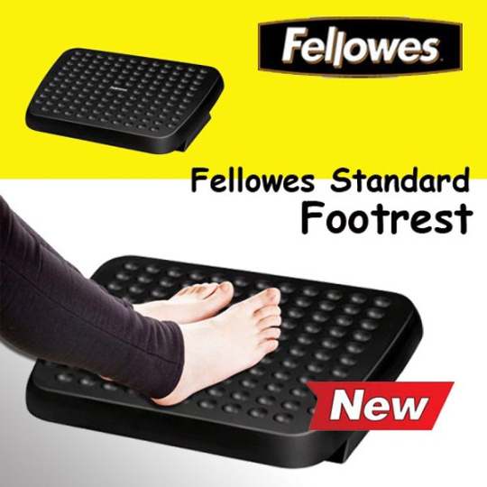 Podstavec STANDARD, pod nohy, nastavitelný sklon, čierny, plast, Fellowes