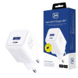 3mk napájecí adaptér Hyper Charger PD 33W GaN QC4+ PPS AFC FCP SCP 1A1C  White