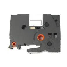 alt. páska kompatibil pre BROTHER TZE-SE4 čierne písmo, biela páska bezpečnostná plombovacia Tape (18mm)