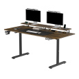 Pracovný stôl, elektricky nastaviteľná výška, 160X70 cm, 72-117 cm, HIGHLANDER XXL BROWN, hnedý, ULTRADESK