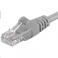 PREMIUMCORD Patch kábel UTP RJ45-RJ45 CAT5e 30m sivý