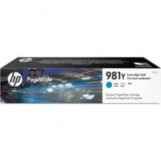 HP 981Y Extra High Yield Cyan originálna kazeta PageWide (16 000 strán)