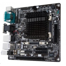 GIGABYTE MB J3455N-D3H, Quad-Core Celeron® J3455 (2.3 GHz), Intel J3455, 2xDDR3L SO-DIMM, VGA, Thin Mini-ITX GIGABYTE MB J3455N-D3H, Quad-Core Celeron® J3455 (2.3 GHz), Intel J3455, 2xDDR3L SO-DIMM, VGA, Thin Mini-ITX
