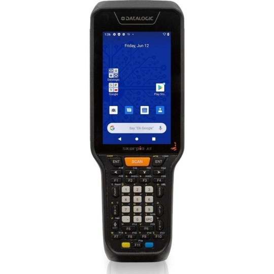 Datalogic Skorpio X5, 1D, zobrazovač, BT, Wi-Fi, NFC, Func. Číslo., Android