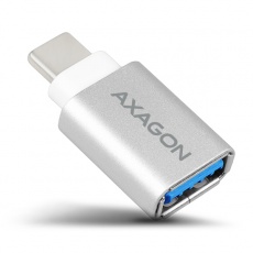 AXAGON RUCM-AFA, redukcia USB-C (M) -> USB-A (F), USB 3.2 Gen 2, 3A, ALU