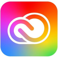 Adobe Creative Cloud for teams All Apps Multi Platform Viacero jazykov (+CZ) COM, 1 používateľ, 12 mesiacov, Level 2, 10-49 Lic - nová licence