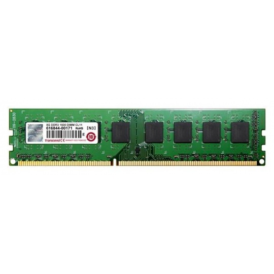 TRANSCEND JetRam™ DDR3 8GB 1600MHz DIMM, 512Mx8 CL11, maloobchodný predaj