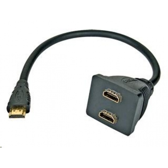 PREMIUMCORD Adaptér HDMI M - 2x F (rozdeľovač, 1.3)
