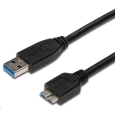Kábel USB PREMIUMCORD 3.0 A - Micro B 3m, prepojenie (M/M)