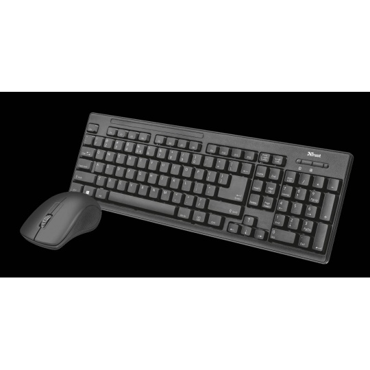 TRUST bezdrátový set klávesnice s myší Trust Ziva wireless keyboard and mouse CZ & SK
