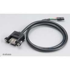 AKASA redukcia interného USB na externý USB, USB 2.0, 60cm