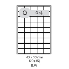 etikety kompatibil Samolepiace 30x40 univerzálne biele (100 listov A4/bal.)